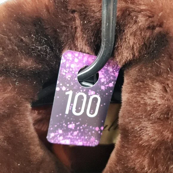 Vintage 60's Faux Fur Coat Women's Burgundy Red SM/Med Lined Mouton Beautiful - Picture 10 of 10